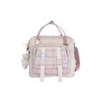 thumbnail image 1 of Mochila de Nailon Portátil Informal para Niñas Japonesas JShteea Con Adorno Muñeca Rosa, 1 of 10