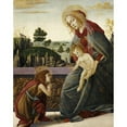 thumbnail image 2 of Botticelli, Sandro 20x24 Black Modern Framed Museum Art Print Titled - The Madonna and Child With The Young Saint John The Baptist, 2 of 4