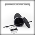 thumbnail image 5 of Aquaphile Plastic Matte Studded Tumbler with Lid and Straw Reusable BPA Free Iced Coffee Cups Double Wall Smoothie Cup,Black, 5 of 5