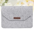 thumbnail image 3 of BRIGHTFUFU Bolsa de almacenamiento para portátil, compatible con tabletas y portátiles (gris claro, 11,6 pulgadas), 3 of 8