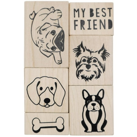 UPC: 0191518379044 | Dogs Wood Stamp Set by Recollections™