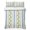SteelBlue, variant on Queen Quilt Set 90''x96'', Lemon Striped Lightweight Summer Bedspread Coverlet Set with 2 Pillow Shams, Yellow Fruit Blue White Geometric Breathable All Season Quilt Bedding for Bedroom/Guest Room