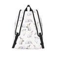 thumbnail image 2 of Lsque Rabbit Eating Pattern Canvas Daypack, Durable Backpack, High-quality Versatile Backpack,Vintage Compact Backpack-Small, 2 of 6