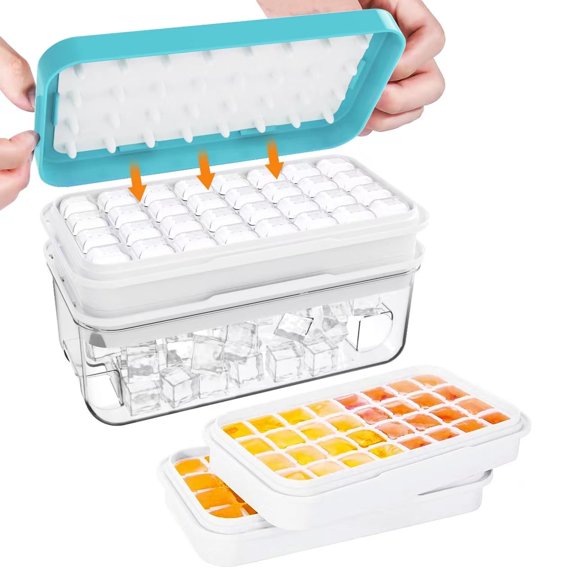 PET Silicone 64 - Cavity Flexible Ice Cube Tray