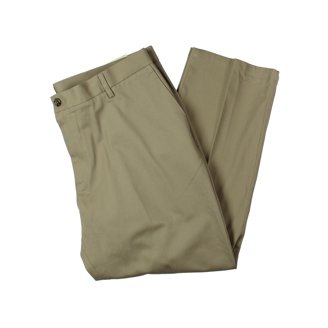 Dockers Men's Flat Front Glen Khaki Pant - 98% Cotton 2% Spandex, Classic Chino Style