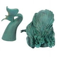 thumbnail image 7 of Design Toscano Meara the Mermaid Swimmer Outdoor Garden Statue, 16 Inch, Polyresin, Green Verdigris, 7 of 7