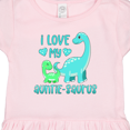 thumbnail image 3 of Inktastic I Love My Auntie-saurus Cute Brontosaurus Family Girls Toddler Dress, 3 of 4