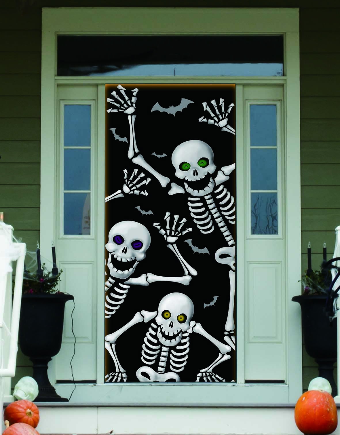 Way To Celebrate Halloween Door Cover, Skeleton