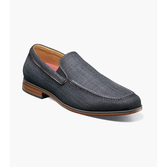 Stacy Adams Ridgely Moc Toe Slip On Casual Shoes Charcoal 25758-013