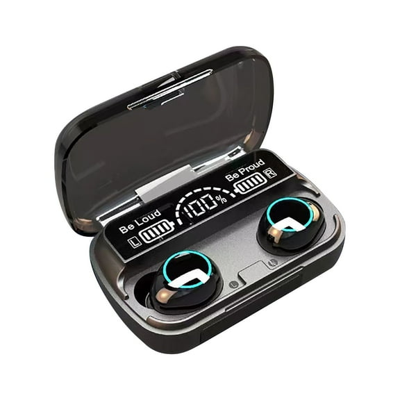 Wireless Earbuds, Bluetooth 5.2 Earphones Auto Pairing Bluetooth Headphones True Wireless Stereo HiFi Headphones for Running Sports in-Ear with Smart LED Display Charging Case/Box