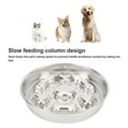 thumbnail image 3 of Slow Feeder Dog Bowl Stainless Steel 2-4 Cups, Large Capacity Dog Food Slow Feeding With Non Slip Base, Slow Feeder Metal Dog Bowl for All Breeds Size, 3 of 7