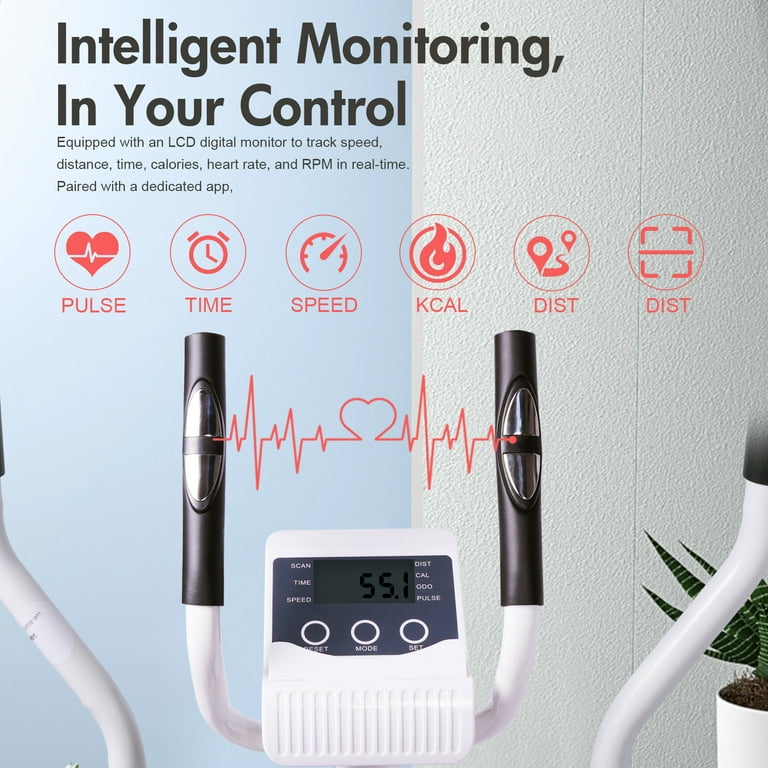 Magnetic Elliptical Machine, Cross Trainer with Resistance