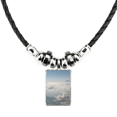 thumbnail image 1 of cielo gris nubes blancas collar a mano colgante de cuerda de cuero Unbranded M, 1 of 3