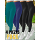 thumbnail image 5 of Pack 4 Colores Leggins Faja Termicos Afelpados Unitallas Yoga, 5 of 9