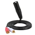 thumbnail image 1 of 1.5m/ 5ft Stereo Audio Splitter Patch Y Cable Cord 1 XLR Male to 2 RCA Male Plug, 1 of 7