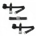 thumbnail image 1 of Early Cars 1941-1948 Airplane 2 Point Black Retractable Bench Seat Belt Kit - 3 Belts, 1 of 1