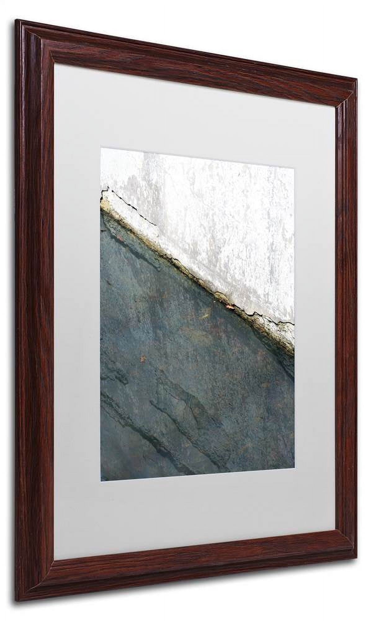 "Lock Abstract" Canvas Art by Kurt Shaffer White Matte, Wood Frame