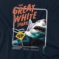 thumbnail image 2 of Shark Week Officially Licensed Great White Unisex Adult Long-Sleeve T Shirt, Navy, 3X-Large, 2 of 4