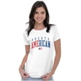 thumbnail image 3 of Puerto Rico Nuyorican USA State Flag Womens Slim Fit Graphic Tee Brisco Brands X, 3 of 5
