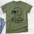 thumbnail image 2 of Poodle Dad T-shirt, Unisex Men's Shirt, Standard Poodle Owner, Best Dog Dad Gift, Heather Military Green, XX-Large, 2 of 6