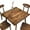 Farmhouse 03, variant on Farmhouse Square Tablecloth, Waterproof Fitted Table Cloth for Outdoor Picnic Indoor, Vintage Rustic Wood Grain Pattern Wipeable Elastic Fabric Table Cover, Fits Tables up to 36" Square