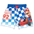 thumbnail image 2 of Nintendo Super Mario Bros Mario Kart Checkered Flag Boys 2-Piece Swimsuit Set, Short Sleeve Rash Guard & Swim Trunks 2-Pack Bundle Set (Sizes 4-12), 2 of 8