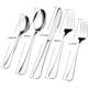 thumbnail image 1 of Servicio de cubiertos de acero inoxidable Utensilios Cubiertos Incluyendo cuchillo Juego de cubiertos de 5 piezas (Plata) brillar Electrónica, 1 of 6