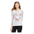 thumbnail image 2 of Pretty Rebellious Clothing Womens Wild Heart Graphic T-Shirt, Grey, Juniors, Small, 2 of 2