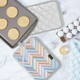 thumbnail image 5 of Yayeee Pot Holders Kitchen Heat Resistant with Pocket 7"x9.8" Cotton Oven Cooking Hot Pads, Purple Geometric, 5 of 7