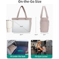 thumbnail image 6 of Work Tote for Women, 40oz Large Bottle Pocket, 15.6" Padded Device Compartment, Commute, Daily Use, 6 of 6