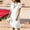 White, variant on Women's Summer Casual Short Sleeve Round Neck Slim Dress Polyester Knee-Length Daily Wear Party Work Vacation Lightweight Soft Comfortable Machine Washable