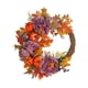 thumbnail image 5 of Guirnalda de flores artificiales para el Día de Acción de Gracias, corona de otoño para la puerta principal, cosecha de otoño Flor violeta, 5 of 9