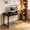 Black, variant on Atilioo 47" Sturdy Computer Desk, Ergonomic Work Study Writing Table with Storage Bag & Iron Hook, Rustic Brown