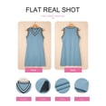 thumbnail image 5 of Vestido EVALESS casual con cuello en V sin mangas a rayas 2026 para mujer, 5 of 5