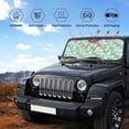 thumbnail image 6 of Bingfone Cute Sloth on Floral Tree Car Windshield Sunshade,Sun Foldable Sun Shield Sun Visor for Car - Small, 6 of 9