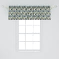 thumbnail image 2 of Ambesonne Floral Window Valance, Pastel Art Crocuses Blossom, 54" X 18", Slate Blue Multicolor, 2 of 3