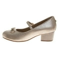 thumbnail image 3 of Badgley Mischka Girls Dress Shoes (Little Kids, Sizes 11–4), Gold, Size: 12, 3 of 7
