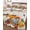 Flaxen, variant on Quilt King Size Bedding Set, Thanksgiving Reversible Summer Quilt 3 Pieces, Fall Squirrel Pumpkin Maple Leaves Floral Lightweight Bedspreads Coverlets with 2 Pillow Shams for All Seasons