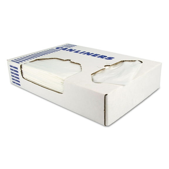 LINEAR LOW-DENSITY CAN LINERS, 30 GAL, 1.1 MIL, 30" X 36", CLEAR, 250/CARTON