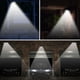 thumbnail image 3 of Paquete doble de 2 luces solares de pared para exteriores, 48 LED, color negro MFZFUKR CPB-US-DYP770-1, 3 of 5