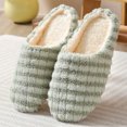 thumbnail image 2 of Soft Checkered Fuzzy Slippers for Women Men - Skin-friendly Plush Lined Winter House Slippers, Flexible & Breathable Non-Slip Home Slippers, 2 of 6