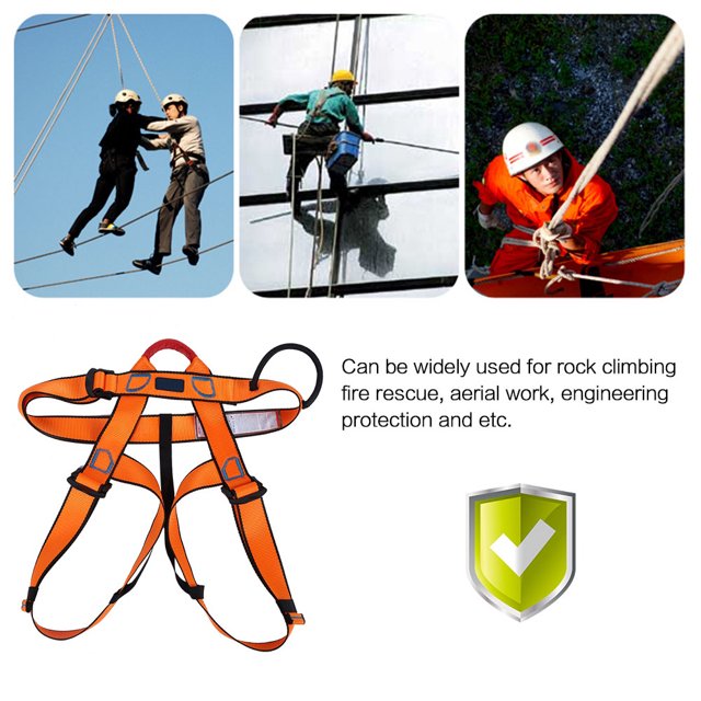 Con Bucles Reforzados Cinturón de Seguridad Duradero Estable, Cinturón de Rappel, Cinturón de Escalada de Rocas de Seguridad de Medio Cuerpo Medio para el Montañismo para Altas
