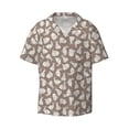 thumbnail image 3 of Goofa Cute Rabbit Printed Men's Casual Short-sleeved Shirt,Lightweight Breathable Button-down,Summer Casual men's top,Versatile Fashion shirt-X-Large, 3 of 7