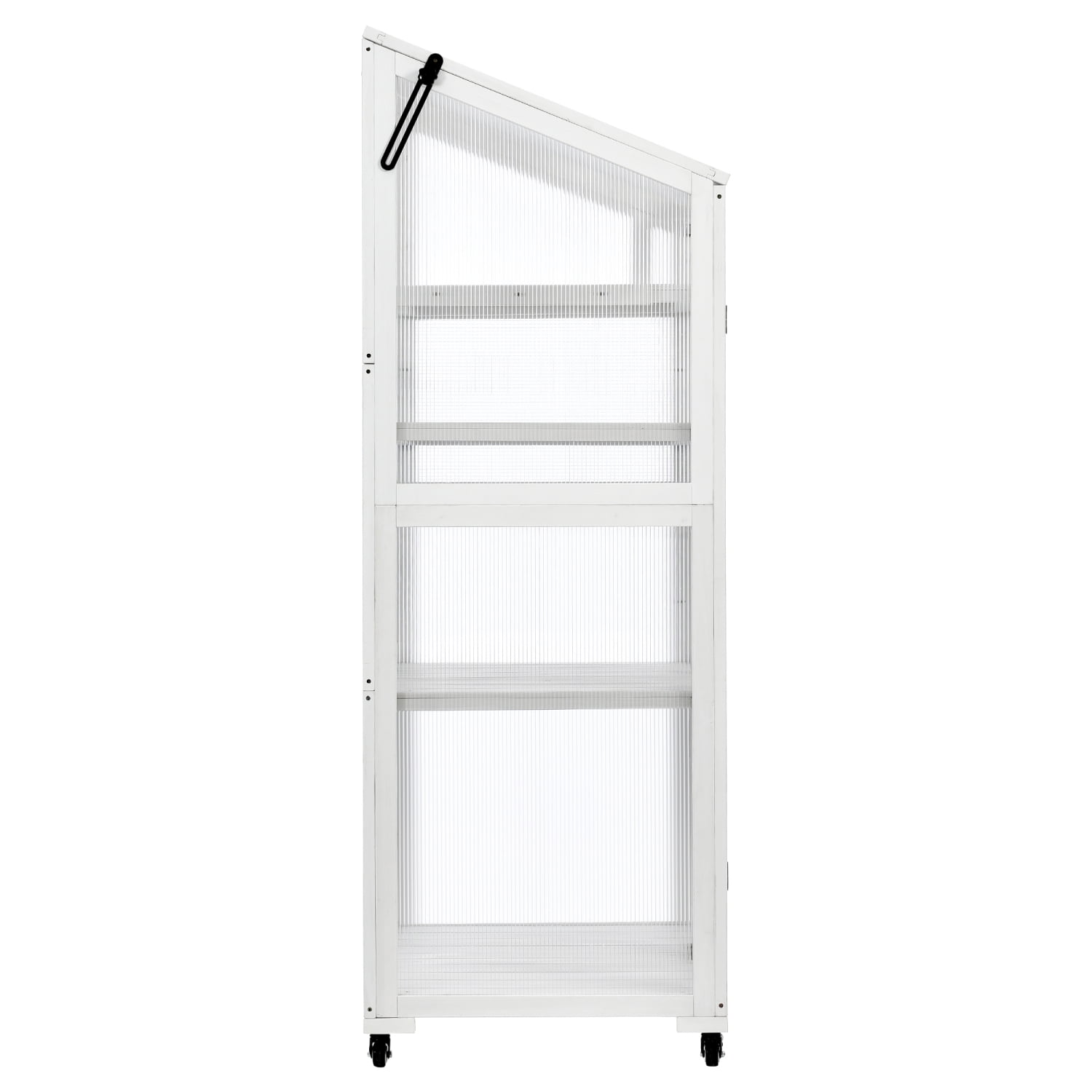 Harper & Bright Designs 31.5” x 22.4” x 62” Cold Frame Greenhouse, Wheels and Adjustable Shelves