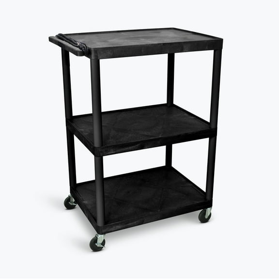 FSE 373-LP48E-B 48"H AV Cart - Three Shelves Electric