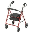thumbnail image 2 of Drive Medical Rollator Rolling Walker with 6" Wheels, Red, 2 of 9