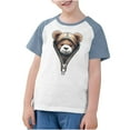 thumbnail image 3 of RXIRUCGD 2025 Vêtements d'Été pour Enfants Tout-Petits Garçons Filles Mode Mignon Col Rond Imprimé Manches Courtes Haut, 3 of 7