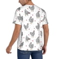 thumbnail image 2 of Uemuo Funny Chicken Print Mens Polo Shirts Baseball T-shirt Performance Short Sleeve Golf Shirt Moisture Wicking Athletic Casual Collared T-Shirt-XX-Large, 2 of 7