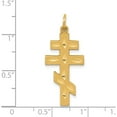 thumbnail image 4 of 14K Yellow Gold Eastern Orthodox Cross Pendant (32 X 14) Made In United States c1321, 4 of 6