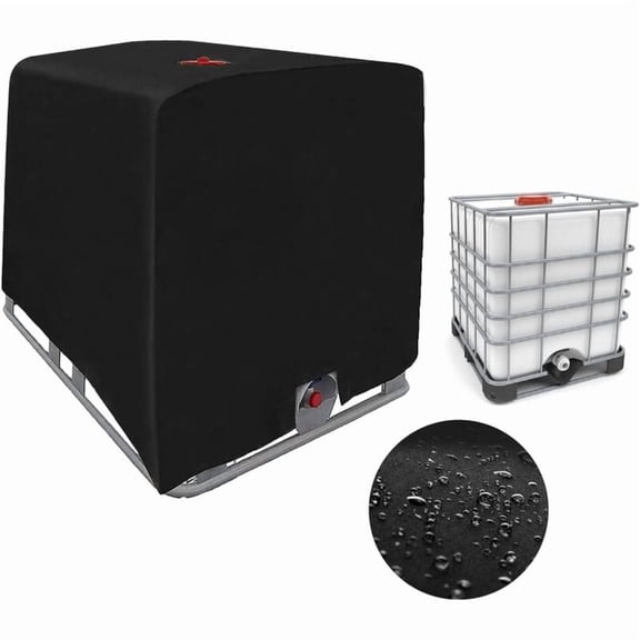 1000L IBC Tank Cover, Water Tank Cover, Tank Protective Cover, Dustproof Tank Cover, Green - 120 x 100 x 116 cm